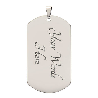 Believe In Yourself - Dog Tag Necklace