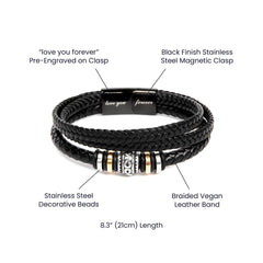 Pages of My Life Love You Forever (To My Grandson) – Bracelet